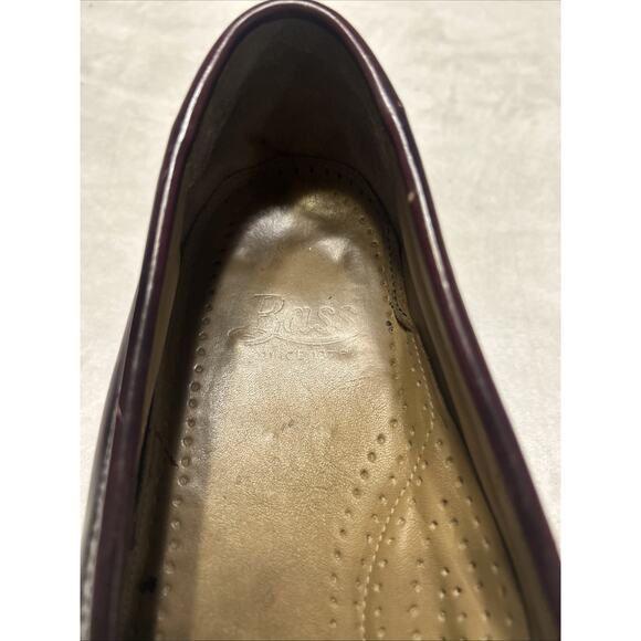 GH Bass Weejuns Men’s Shoes Size 10 C Burgundy Leather Loafers Slip On Casual - Picture 9 of 9